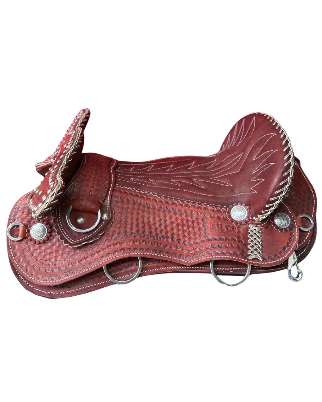 Arreio Cutuca Almofada para Cavalgada Grande com Aba e Suador