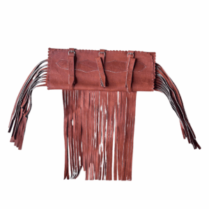 Porta Capa com Franja Vaqueta