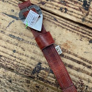 Latego de Sola Meio Curtume Duplo com Fita Fivela Aço Niquel - Imagem 2